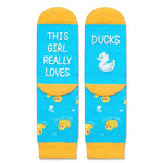 Rubber Duck Gifts for Girls and Children Duck Lovers Gifts Best Gifts for Daughter Cute Duck Socks, Gifts for 7-10 Years Old Girls