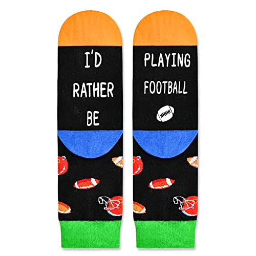 Patelai 10 Pairs Novelty Football Socks For Men Athletic