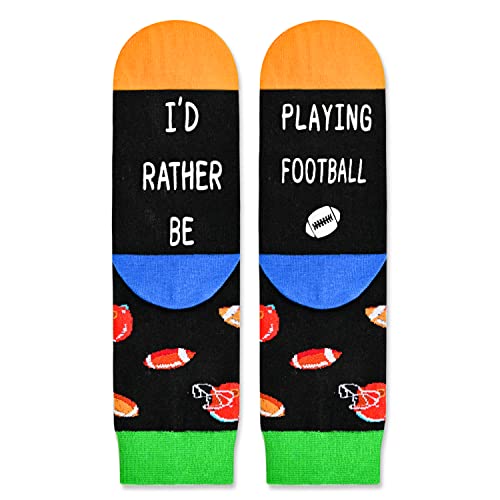 Unisex Novelty Football Socks for Kids, Children Ball Sports Socks, Funny Football Gifts for Football Lovers, Kids' Fun Socks, Perfect Gifts for Boys Girls, Sports Lover Gift, Gifts for 7-10 Years Old