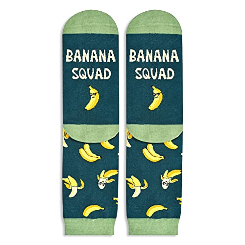 Banana Lovers Gifts Novelty Banana Sock for Men Women, Funny Socks Banana Gifts Cool Socks, Funny Saying Socks Gifts for Banana Lovers