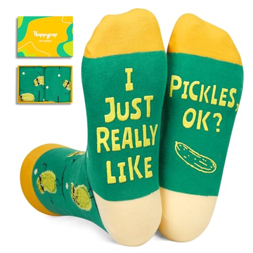 Funny Gifts For Men Women, Ubnisex Pickle Gifts Dill Pickle Gifts, Funny Silly Crazy Pickle Socks Gifts