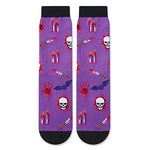 Novelty Horror Movie Gifts for Movie Lovers, Unisex Halloween Socks, Funny Women Men Horror Movie Socks, Spooky Movie Gifts for Film Lovers