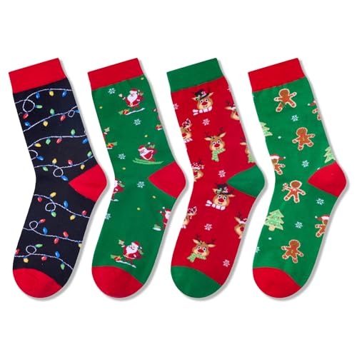 Crazy Christmas Socks for Women Men, Stocking Stuffers, Novelty Christmas Gifts, Best Secret Santa Gifts, Xmas Gifts, Holiday Presents