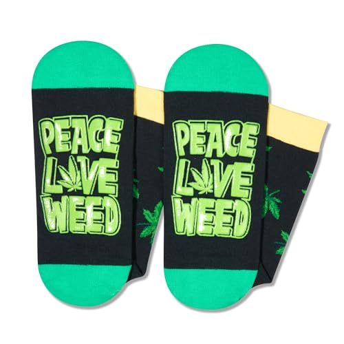Plant Lovers Gifts Novelty Weed Sock for Men Women, Unisex Funny Socks Weed Gifts Cool Socks, Funny Saying Socks Gifts for Weed Lovers