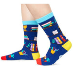 Book Gifts for Students, Cool Socks for Women Men Teens, Silly Socks, Reading Gifts, Funny Book Lovers Gifts, Book Socks, Reading Socks