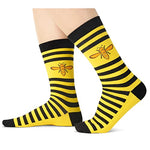 One-Size-Fits-All Bee Gifts, Unisex Bee Socks for Women and Men,  Bee Gifts Gender-Neutral Animal Socks