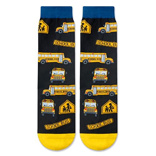 Unisex Bus Driver Socks, Best Gifts for Bus Drivers, School Bus Drivers, and Appreciation Gifts for Men and Women School Bus Drivers