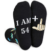 55th Birthday Gift for Him and Her, Unique Presents for 55-Year-Old Men Women, Funny Birthday Idea for Unisex Adult Crazy Silly 55th Birthday Socks