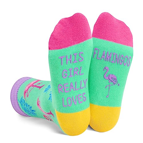 Flamingo Gifts for Girls and Children Flamingo Lovers Gifts Best Gifts for Daughter Flamingo Socks, Gifts for 7-10 Years Old Girls