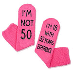 Women 50th Birthday Socks Series