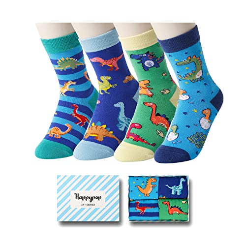 Dinosaur Boys Socks-4 Pack