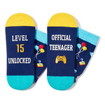 Crazy Funny Birthday Socks for Teenage Boys Girls, Top Best Cool Birthday Gifts for 15 Year Old Boys Girls, 15 Year Old 15 Yr Old Girl Boy Gift Ideas