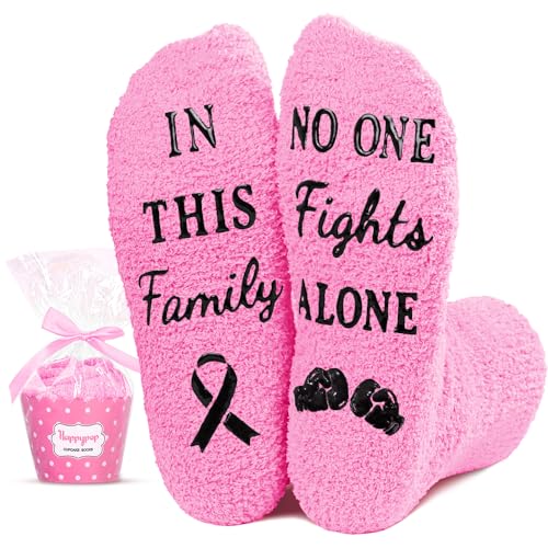 Cancer Socks for Women, Breast Cancer Awareness Socks, Inspirational Socks, Inspirational Gifts for Women, Cancer Gifts