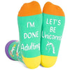 One-Size-Fits-All Unicorn Gifts, Unisex Unicorn Socks for Women and Men,  Unicorn Gifts Gender-Neutral Animal Socks