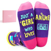 Anime Gifts Anime Stuff for Women Teen Girls, Funny Anime Socks for Girls Anime Merch