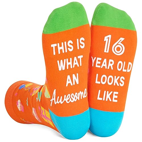 Gifts for Teenage Boys Teenage Girls Funny Gifts for Teens, Birthday Gifts for 16 Year Old Girls Boys 16th birthday, Funny Crazy Socks for Teens