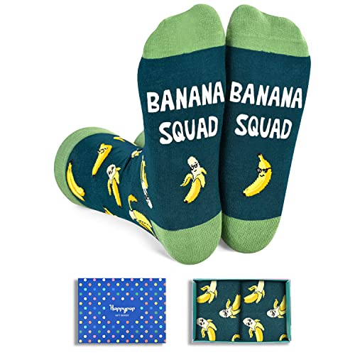 Banana Lovers Gifts Novelty Banana Sock for Men Women, Funny Socks Banana Gifts Cool Socks, Funny Saying Socks Gifts for Banana Lovers