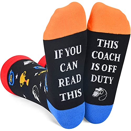 Funny Gifts for Coach Best Coach Gift Ideas Men's Coach Socks Happypop