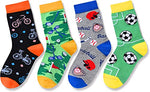 Crazy Kids Socks Funny Ball Sports Socks Gifts for Boys Girls, Best Gifts for Children Ball Sports Gifts, Birthdays Gifts, Children's Day Gifts, Christmas Gifts, Gifts for 7-10 Years Old