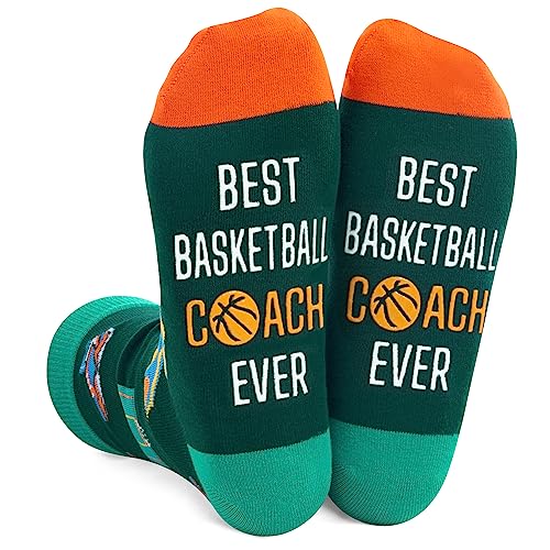 Basketball Coach Socks, Unisex Coach Socks, Best Coach Gifts for Men and Women, Basketball Coach Gifts, and Best Coach Ever Gifts