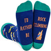 Novelty Rock Climbing Socks, Funny Rock Climbing Gifts for Rock Climbing Lovers, Sports Socks, Gifts For Men Women, Unisex Rock Climbing Themed Socks, Sports Lover Gift, Silly Socks, Fun Socks