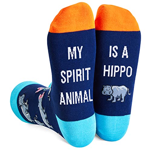 Versatile Hippo Gifts, Unisex Hippo Socks for Women and Men, Crazy Hippo Gifts Hippopotamus Socks