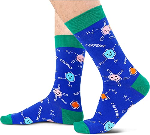 Chemistry Men Navy Blue Socks