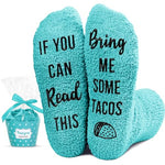 Fuzzy Taco Socks For Women, Taco Gifts Mexican Gifts Taco Socks, Fluffy Soft Slipper Socks Gifts