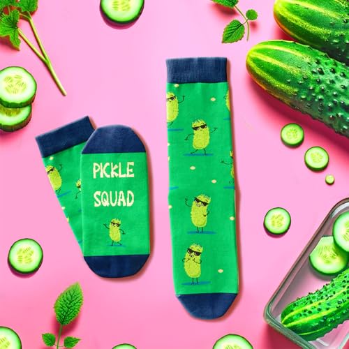 Funny Pickle Gifts For Men Women, Unisex Pickle Gifts For Pickle Lovers, Silly Crazy Pickle Socks Gifts
