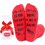 Funny Bacon Socks for Women, Novelty Bacon Gifts For Bacon Lovers, Anniversary Gift For Her, Gift For Mom, Funny Food Socks, Womens Bacon Themed Socks