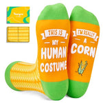 Its Corn Socks Corn Gifts, Corn Costume Corny Gifts, Corn Socks Funny Rock em socks, Joke Socks Gag Gifts for Adults Funny