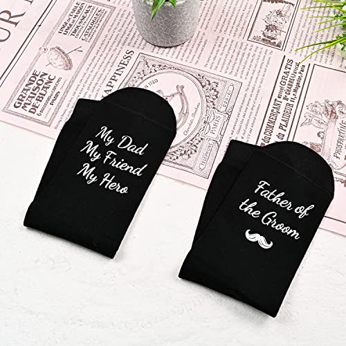 Groom Father Gift, Father of the Groom Socks, Unique Father of the Groom Gifts, Wedding Day Socks, Wedding Gift, Dad Gift from Groom, Perfect Gift from Groom to Dad