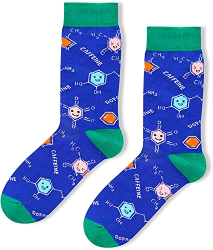 Men's Chemistry Socks, Unique Chemistry Gifts for Chemical Engineers, Biochemists, Organic Chemistry Lovers, Perfect Chemistry Teacher Gifts, Thanksgiving Gifts Teacher's Day Gifts