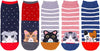 Cat Lover Gifts for Women Fuzzy Cat Gifts for Girl Lady Female Crazy Cat Socks 5 Pairs