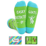 Gender-Neutral Goat Gifts Unique Goat Socks for Men and Women,Funny Gift for Goat Lovers