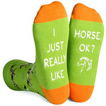 Unisex Funny Horse Socks, Horse Gifts for Women and Men, Horse Gifts Farm Animal Socks