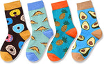 Funny Boys Socks 7-10 Years Boy Food Socks Gifts for Food Lovers, Best Gifts for Your Brother, Son, Grandson On Birthdays, Holidays, Children's Day, Christmas Gifts