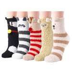 Funny Women Fuzzy Socks Girls Colorful Indoors Slipper Animal Socks for Women