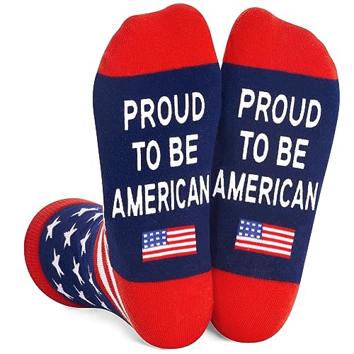 4th of July Gifts for Women Men, American Flag-themed Socks, Patriots Gifts, Independence Day Gifts Unisex, USA Flag Enthusiast Presents, Patriotic Gift