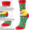 Holiday Socks for Boys Girls, Xmas Gifts, Santa Socks, Christmas Presents, Best Secret Santa Gifts, Funny Children Christmas Socks, Novelty Christmas Gifts for Kids, Stocking Stuffers