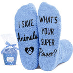 Unisex Fuzzy Veterinary Socks, VET Socks, Veterinarian Socks, Ideal for Veterinary Technician Gifts, Veterinarian Gifts, Vet Gifts, Pet Doctor Gifts, Dogtor Gifts
