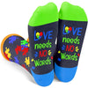 Unisex Puzzle Gifts for Autistic Adults, Autism Awareness Gifts, Down Syndrome Socks for Men Women