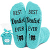 Unisex Fuzzy Socks Dentist Socks Dental Tooth Teeth Socks, Perfect Gifts for Dentists, Dental Assistants Gifts, Hygienists Gifts, Dental Students Gifts Women Men