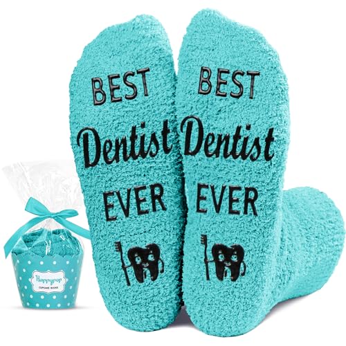 Unisex Fuzzy Socks Dentist Socks Dental Tooth Teeth Socks, Perfect Gifts for Dentists, Dental Assistants Gifts, Hygienists Gifts, Dental Students Gifts Women Men