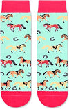 Novelty Horse Socks, Gifts for 4-7 Years Old Girls, Funny Horse Gifts for Llama Lovers, Animal Socks, Kids Horse Themed Socks, Animal Lover Gift, Silly Socks, Fun Socks