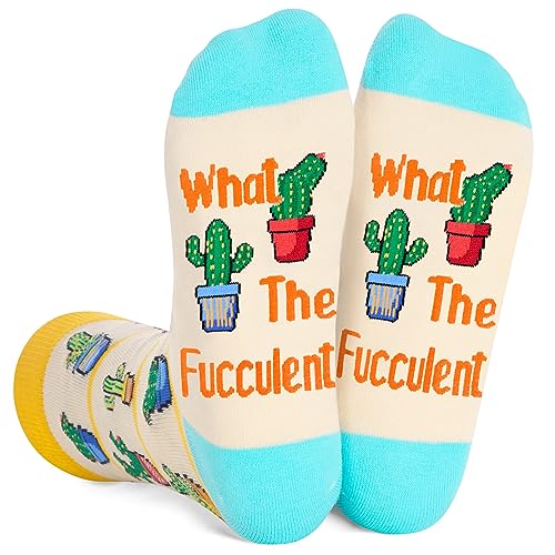 Funny Cactus Gifts Cool Cactus Socks for Men Women, Cactus Gifts Plant Lover Gifts for Nature Lovers
