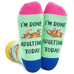 Unisex Cats Socks,Cat Gifts for Cat Lovers,Cat Mom Dad Gift, Funny socks for Women Man