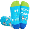 Gender-Neutral Poodle Gifts, Unisex Poodle Socks for Women and Men, Poodle Gifts Goldendoodle Socks