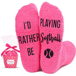 Softball Lover Gift Unique Softball Socks Softball Gift for Women You Love, Ideal Gifts for Softball Lovers Coaches Players Fans