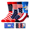 4th of July Gifts for Him, American Flag-themed Socks, Patriots Gifts, Independence Day Gifts for Men, USA Flag Enthusiast Presents, Patriotic Gift